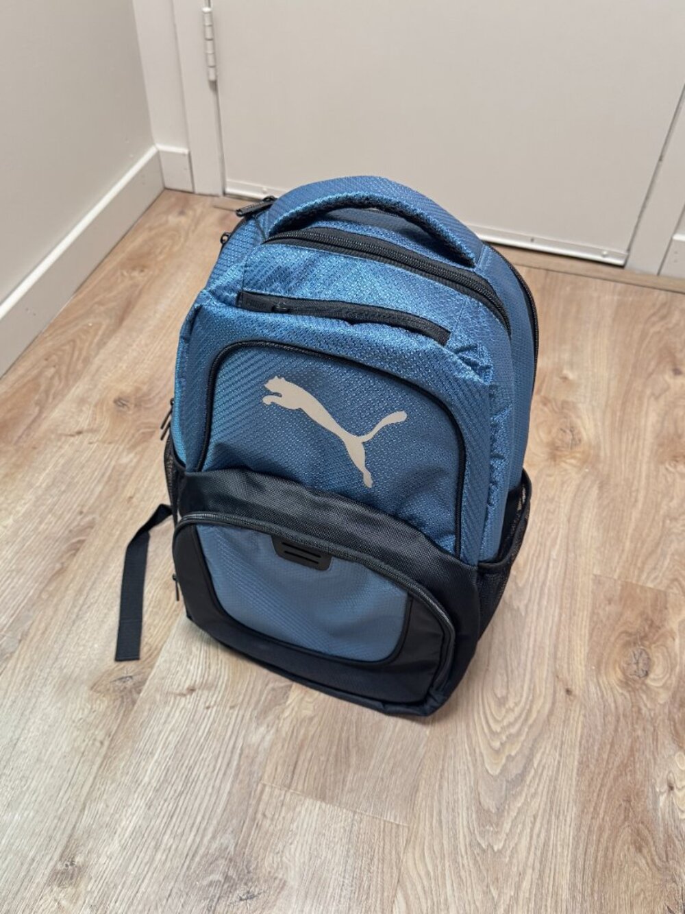 NWT PUMA Challenger Backpack Fully Padded 15” Laptop Pocket Blue Water Resistant